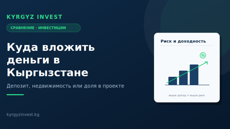 Куда инвестировать в Кыргызстане в 2026 году: обзор направлений