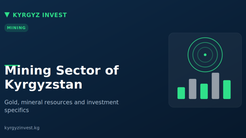 Kyrgyz Invest cover: mining sector of Kyrgyzstan, gold and mineral resources